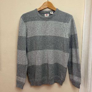 Grey striped Levis Cotton Sweater